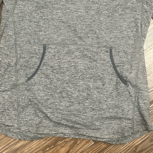 Nike Dri Fit Women's Heather Gray Hoodie with Pink Accents - Picture 7 of 12